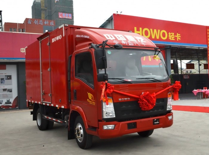 中国重汽HOWO  129马力 4.2米单排厢式轻卡外观图（1/43）