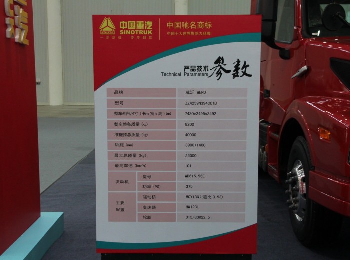 中国重汽 威泺 375马力 6X4 牵引车(ZZ4259N394CC1B)驾驶室图（20/20）