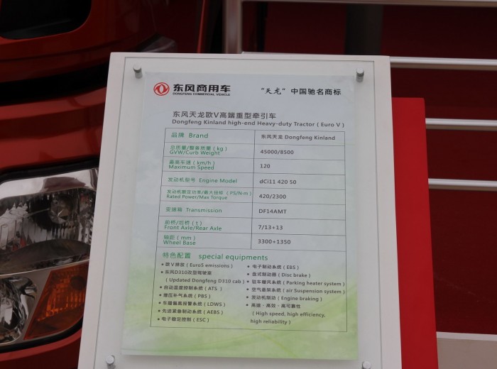 东风 天龙重卡 420马力 6X4 牵引车(AMT)驾驶室图（29/33）
